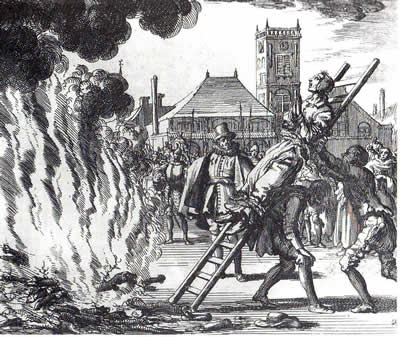 Heksenverbranding anno 1571 in Amsterdam.